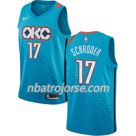 Män Oklahoma City Thunder Tröja Steven Adams 17 2018-19 Nike City Edition Blå Swingman